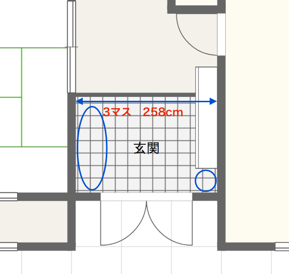 東京には多い間口が狭い玄関も『造作収納』でスッキリ使い勝手が良くなります。